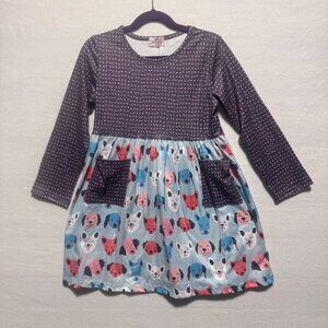 Girls Dress Size 5T Long Sleeves Pete & Lucy New with Tags